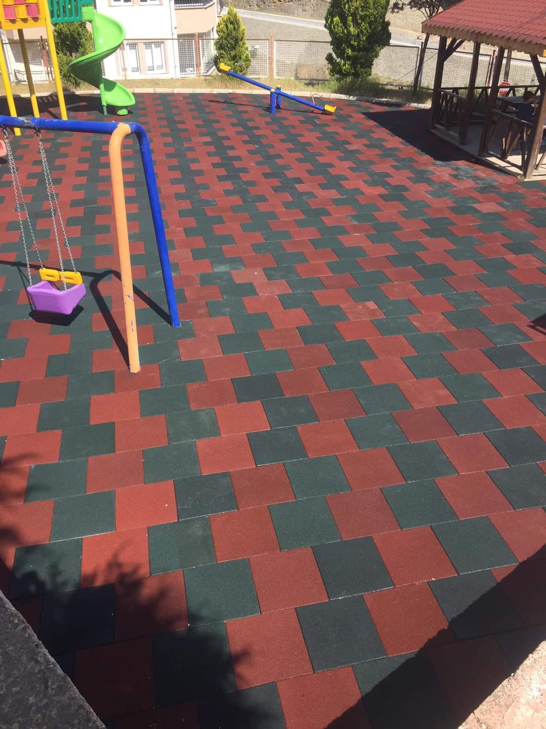 Çocuk Parkı Kaucuk Kaplama