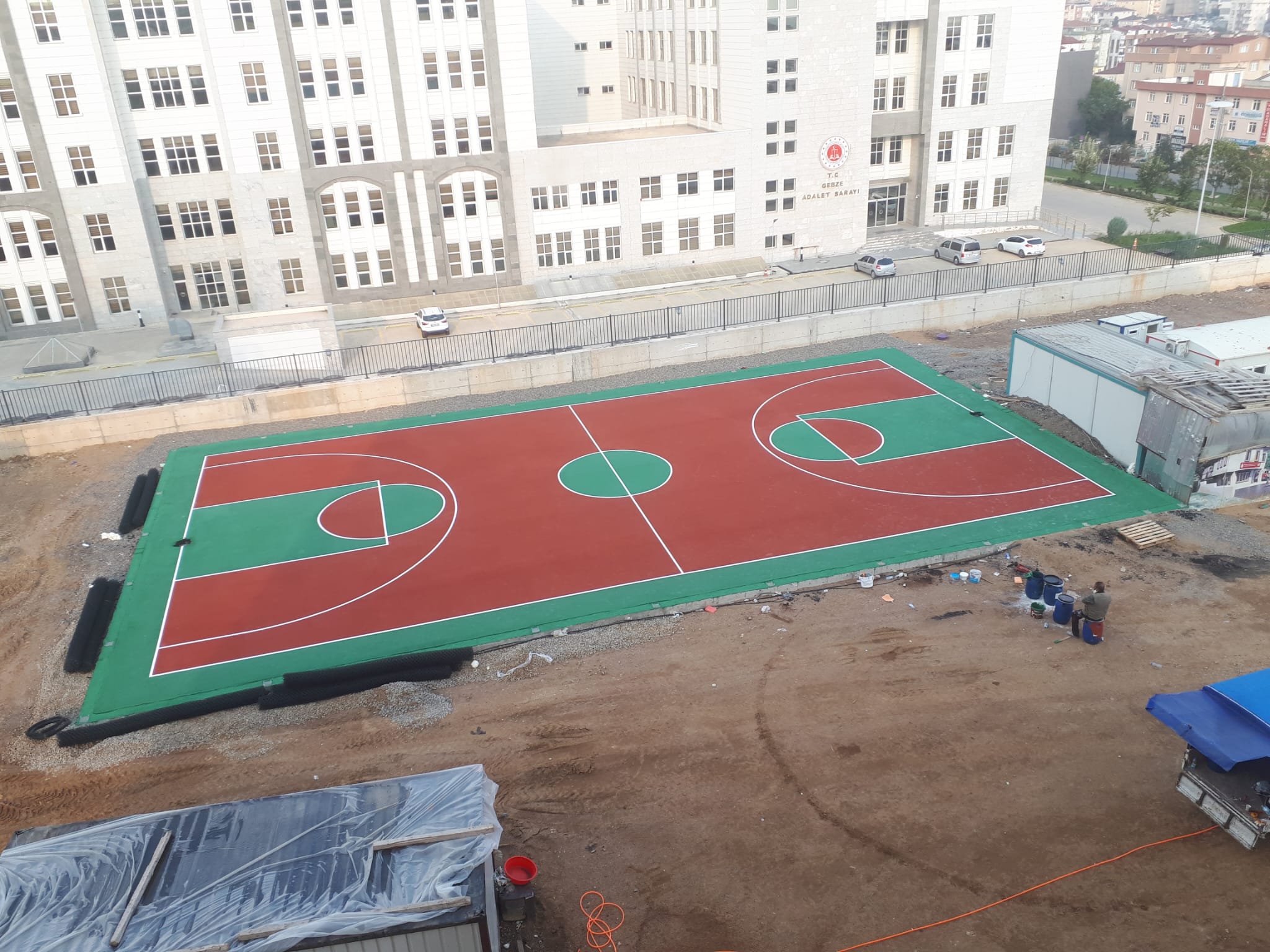Akrilik Basketbol Sahası Kaplaması